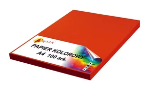 Papier kolorowy A4 80g czerwony intensywny 100 arkuszy - Szkolne artykuły papiernicze - miniaturka - grafika 1