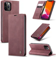 Etui i futerały do telefonów - Etui na telefon komórkowy Caseme do Iphone iPhone 12 / 12 Pro - karmazynowa czerwień - miniaturka - grafika 1