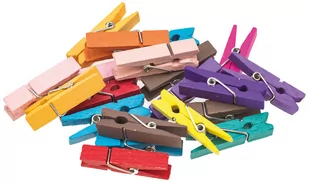 BREWIS Klamerki ozdobne 3.5cm kolorowe Brewis - opak. 20 szt. - Dekoratorstwo - miniaturka - grafika 1