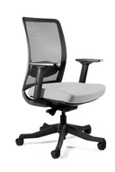 Fotele i krzesła biurowe - Fotel biurowy, ergonomiczny, Anggun - M, snowy, czarny - miniaturka - grafika 1