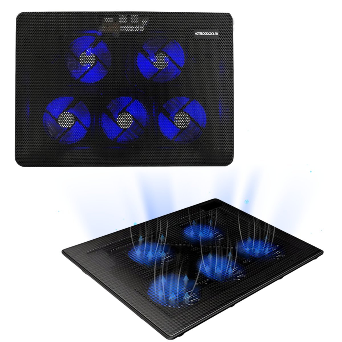 Podstawka pod laptop chłodząca LED 12-17 cali ochrona przed przegrzaniem płynna praca