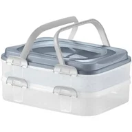 Pojemniki kuchenne - Pojemnik na ciasto Dolce 40 x 30 x 18 cm 2 piętra - miniaturka - grafika 1