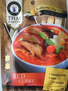 Thai Dancer Pasta curry czerwona marki Thai Dancer 50g - Kuchnie świata - miniaturka - grafika 1