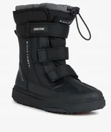 Śniegowce damskie - Geox Bunshee Śniegowce Czarne Ciepłe Na Zimę Dziecięce Wygodne 28 Jka - miniaturka - grafika 1