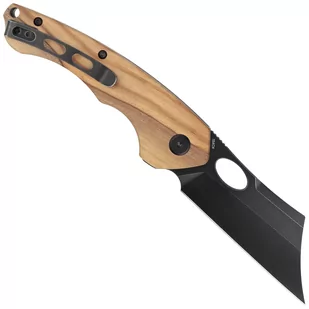 Nóż składany Bestech Skirmish Natural Olivewood, Black Stonewashed 154CM (BL06C) - Noże - miniaturka - grafika 3