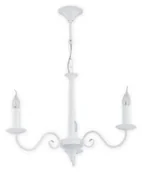 Lampy sufitowe - Lemir Asti żyrandol 3 pł. / biały matowy O2893 W3 BIA - miniaturka - grafika 1