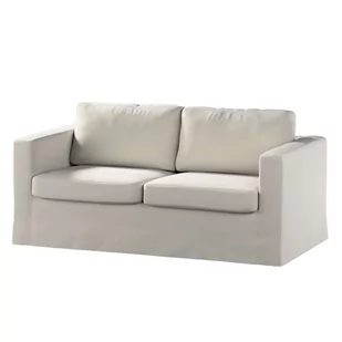 Dekoria pl pl Pokrowiec na sofę Karlstad 2-osobową nierozkładaną długi jasno szary welwet 165 x 89 x 64 cm Ingrid 618-705-40 - Pokrowce na meble - miniaturka - grafika 1