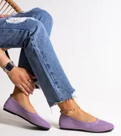 Baleriny - Fioletowe baleriny materiałowe Yafia-38 - miniaturka - grafika 1