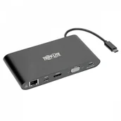 Stacje dokujące do telefonów - Stacja dokująca USB-C, podwójny wyświetlacz 4K HDMI/mDP, VGA, USB 3.2 Gen 1, koncentrator USB-A/C, GbE, karta pamięci, ładowanie PD 100 W - miniaturka - grafika 1