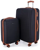 Walizki - HAUPTSTADTKOFFER - Wannsee – walizka podróżna na kółkach, bagaż podręczny, twarda obudowa, walizka podróżna, granatowy, 2er Set, zestaw walizek - miniaturka - grafika 1