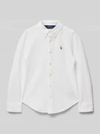 Bluzki dla dziewczynek - Bluzka z wyhaftowanym logo model ‘OXFORD’ - miniaturka - grafika 1