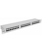 Kable komputerowe i do monitorów - Intellinet patch panel 24 port cat6a ftp, szary - miniaturka - grafika 1