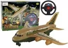 Samolot wojskowy R/C moro ze światłami Leantoys - Zabawki zdalnie sterowane - miniaturka - grafika 1