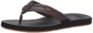 Quiksilver Męskie klapki Carver Squish, Brązowy Czarny Brązowy Xckc, 41.5 EU - Klapki i japonki męskie - miniaturka - grafika 1