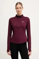 Bluzy damskie - Under Armour bluza treningowa Motion kolor bordowy gładka 6001618 - miniaturka - grafika 1