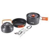Kuchnia turystyczne i akcesoria - Zestaw turystyczny NILS CAMP NC1782 (9 elementów) - miniaturka - grafika 1
