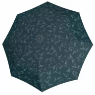 Parasole - Parasol damski Doppler Fiber Magic automatyczny składany z filtrem UV niebieski w dmuchawce - miniaturka - grafika 1