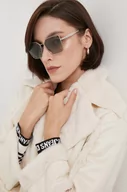Okulary przeciwsłoneczne - VOGUE okulary przeciwsłoneczne damskie kolor szary - Vogue - miniaturka - grafika 1