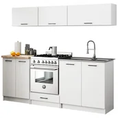 Meble kuchenne - MEBLE KUCHENNE ZESTAW OLIWIA G1 2.0M BIAŁY - miniaturka - grafika 1