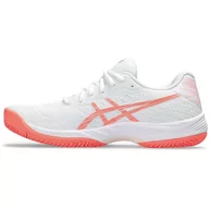 Trampki damskie - ASICS Żel-Game 9 Clay/OC, Damskie trampki, White Sun Coral, 37.5 EU - miniaturka - grafika 1