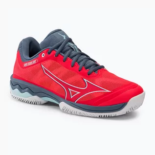 Buty sportowe damskie - Buty do tenisa damskie Mizuno Wave Exceed Light CC fierry coral 2/white/china blue - grafika 1