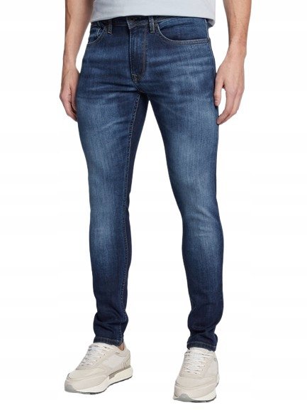 PEPE JEANS JEANSY MĘSKIE RURKI GRANATOWE DŁUGIE 29/30 XQA
