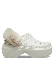 Crocs Klapki Stomp Lined Clog 208547 Beżowy - Klapki i japonki męskie - miniaturka - grafika 1