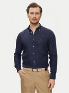 Koszule męskie - Tommy Hilfiger Koszula MW0MW34602 Granatowy Regular Fit - miniaturka - grafika 1