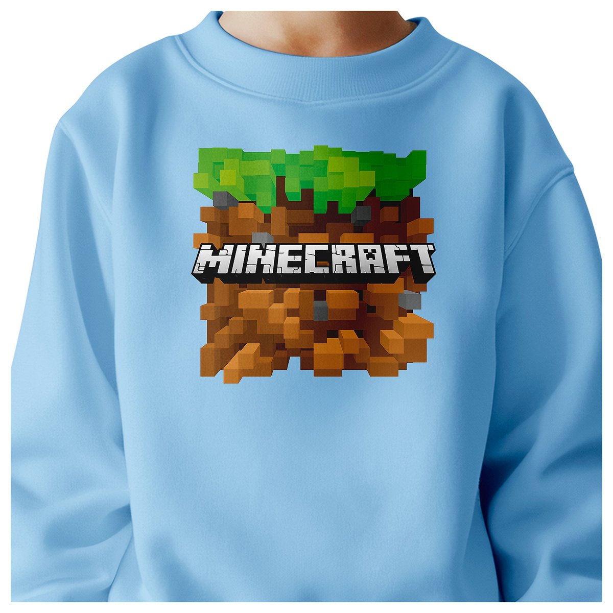 BLUZA DZIECIĘCA MINECRAFT 122-128 DLA DZIEWCZYNKI CHŁOPCA JAKOŚĆ
