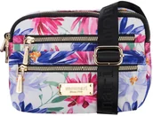 Torebki damskie - TOREBKA LISTONOSZKA MONNARI BIA��A KWIATY KIESZONKI - miniaturka - grafika 1