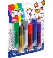 Przybory szkolne - KLEJ BROKATOWY 6 KOLORÓW X 6 ML GR-BK06 FIORELLO - miniaturka - grafika 1
