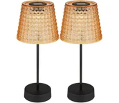 Lampy ogrodowe - Globo 36634-2A - ZESTAW 2x LED Oświetlenie solarne SOLAR LED/0,06W/3V IP44 pomarańczowe - miniaturka - grafika 1