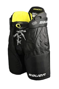 Spodnie hokejowe Bauer Supreme MACH Black Youth L - Hokej - miniaturka - grafika 1