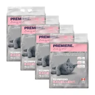 Żwirek dla kotów - PREMIERE Excellent Puder dla niemowląt Żwirek zbrylający 4x12 kg - miniaturka - grafika 1