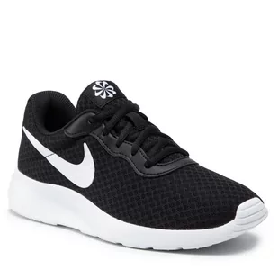 Nike Buty Tanjun DJ6257 004 Black/White Barely/Volt Black - Buty sportowe damskie - miniaturka - grafika 1