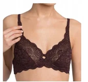 Biustonosze - Biustonosz Triumph AMOURETTE 300 W 0028 BRĄZOWY koronkowy miękki 75C - miniaturka - grafika 1