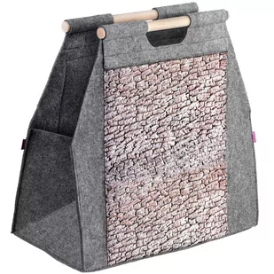 Torba Kosz Stojak Na Drewno Kominkowe Pojemnik - Akcesoria kominkowe - miniaturka - grafika 1