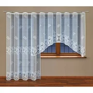 Firany - Firanka żakardowa odpasowana z wszytą taśmą marszczącą 250 x 200 cm - miniaturka - grafika 1