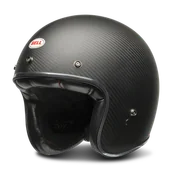 Kaski motocyklowe - Kask Otwarty Bell Custom 500 Carbon Matowy CzarnyL - miniaturka - grafika 1
