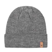 Czapki damskie - Męska czapka zimowa szara - miniaturka - grafika 1