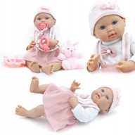 Lalki dla dziewczynek - Duża realistyczna Lalka bobas winylowa gumowa Reborn 46cm Akcesoria - miniaturka - grafika 1