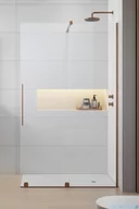 Kabiny prysznicowe - Radaway Furo Brushed Copper kabina Walk-in 80x200cm prawa szczotkowana miedź 10106438-93-01R/10110394-01-01 - miniaturka - grafika 1