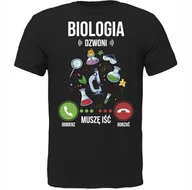 Koszulki męskie - KOSZULKA BIOLOGIA DZWONI MUSZĘ IŚĆ SUPER PREZENT - miniaturka - grafika 1