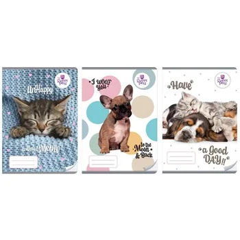 Zeszyt A4 w kratkę The Sweet Pets 32 kartki