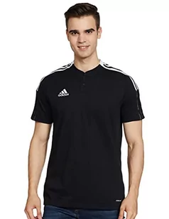 adidas adidas Koszulka polo męska Czarny M GM7367 - Koszulki męskie - miniaturka - grafika 1