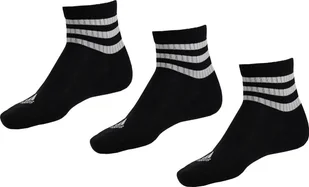 Adidas Skarpety adidas 3-Stripes Cushioned Sportswear Mid-Cut Socks 3 Pairs czarne IC1317 40-42 - Skarpety termoaktywne - miniaturka - grafika 1