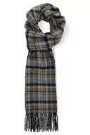 Apaszki i szaliki męskie - Szal Szaro-Beżowy w Kratę - miniaturka - grafika 1