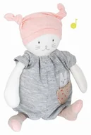 Zabawki interaktywne dla dzieci - Moulin Roty, maskotka z pozytywką Kot Les Petits Dodos - miniaturka - grafika 1
