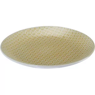 Ceramiczny talerz płytki Sea, 27 cm, żółty - Talerze - miniaturka - grafika 1