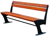 Ławki ogrodowe - Stalowa ławka parkowa 150 cm W5-F85 - miniaturka - grafika 1